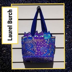 Laura Burch Indigo Cats 😺😽😺 Bag